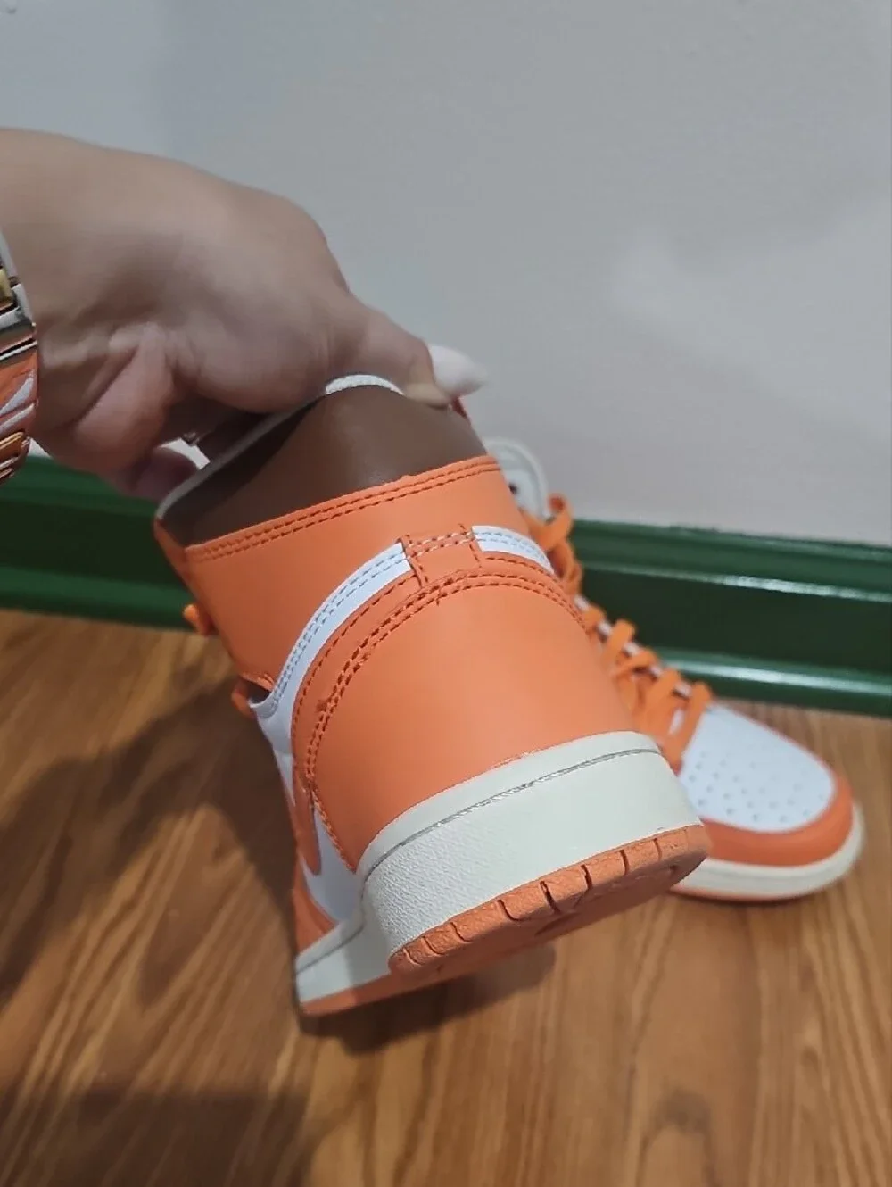 Jordan Air 1 High Orange/White Men's Sneakers